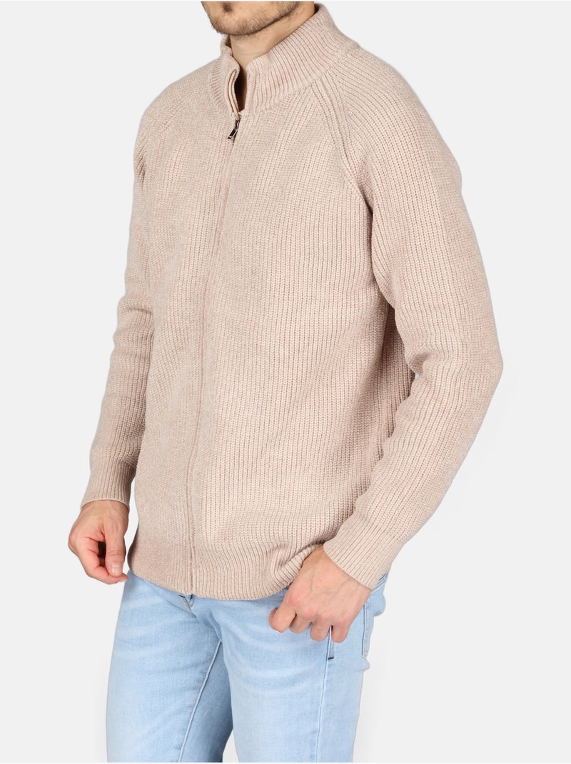 Jersey de vestir con cremallera - Kenzarro Crema - Kiabi
