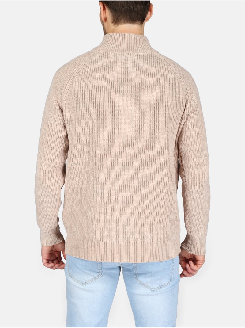 Jersey de vestir con cremallera - Kenzarro Crema - Kiabi