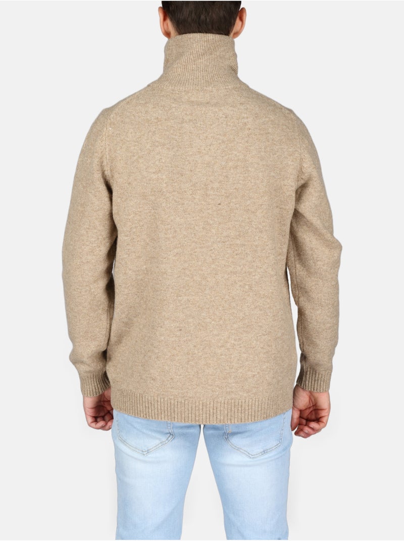 Jersey de vestir con cremallera - Kenzarro Crema - Kiabi