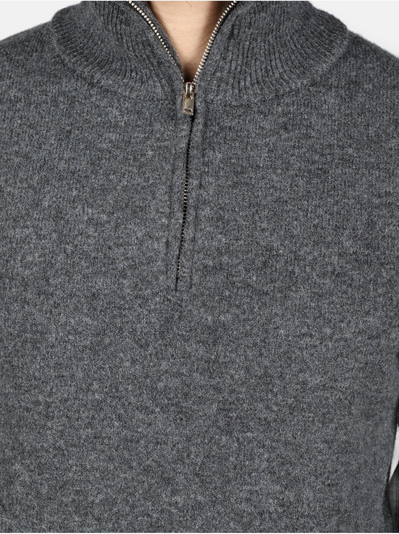 Jersey de vestir con cremallera - Kenzarro Gris oscuro - Kiabi