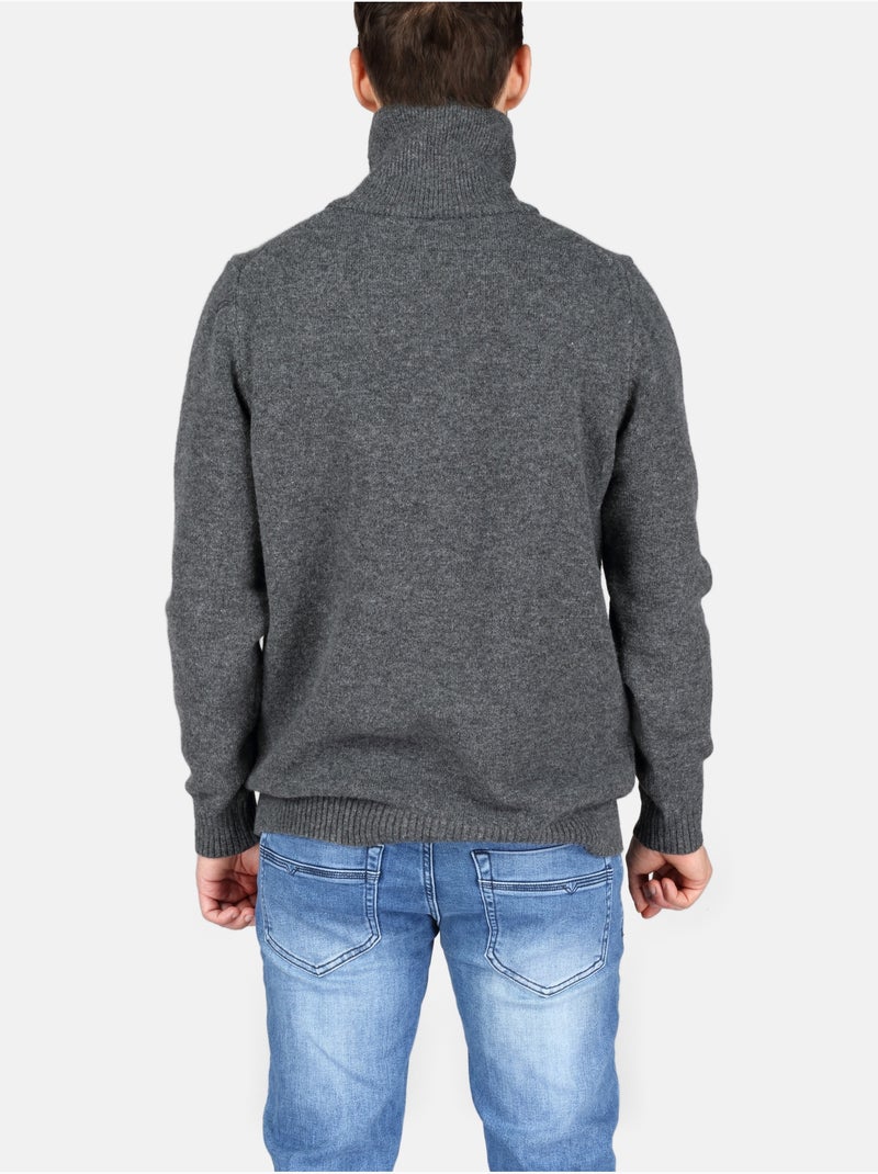Jersey de vestir con cremallera - Kenzarro Gris oscuro - Kiabi