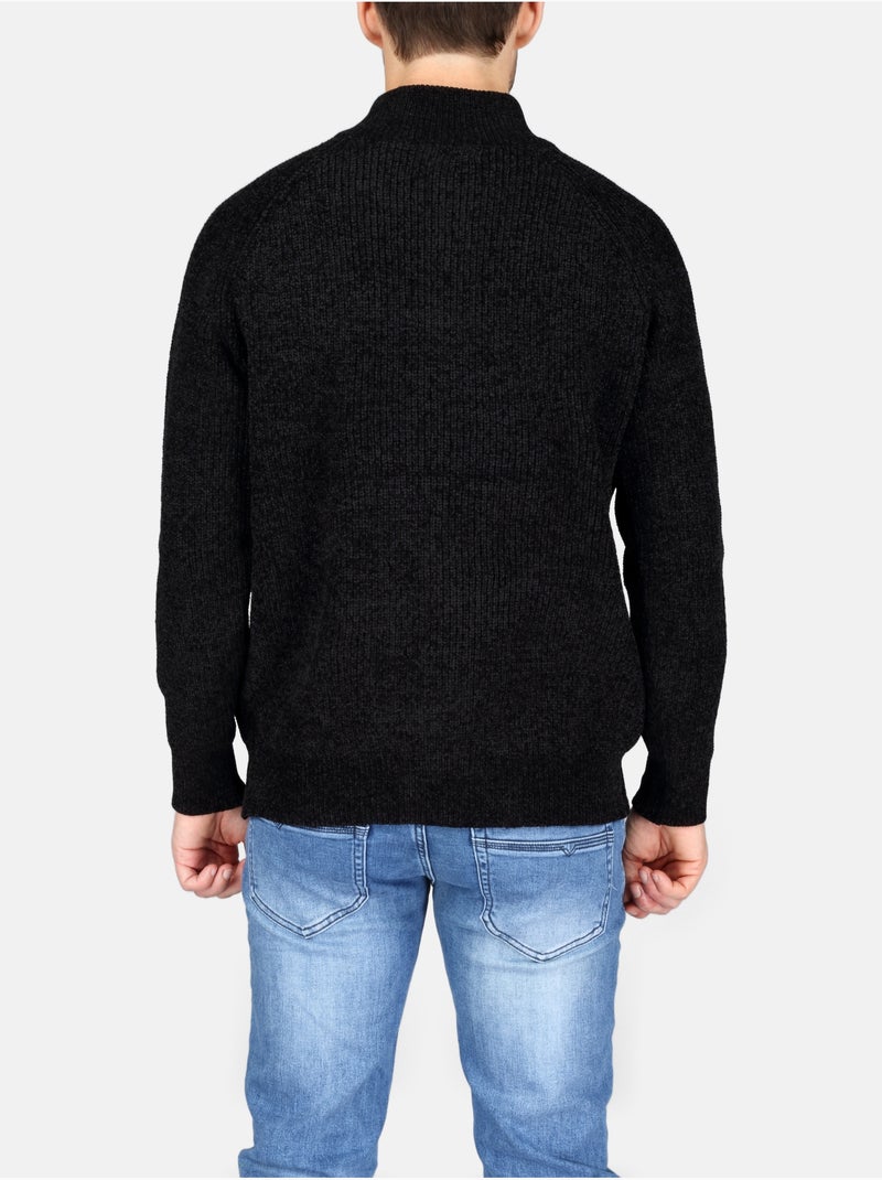 Jersey de vestir con cremallera - Kenzarro Negro - Kiabi
