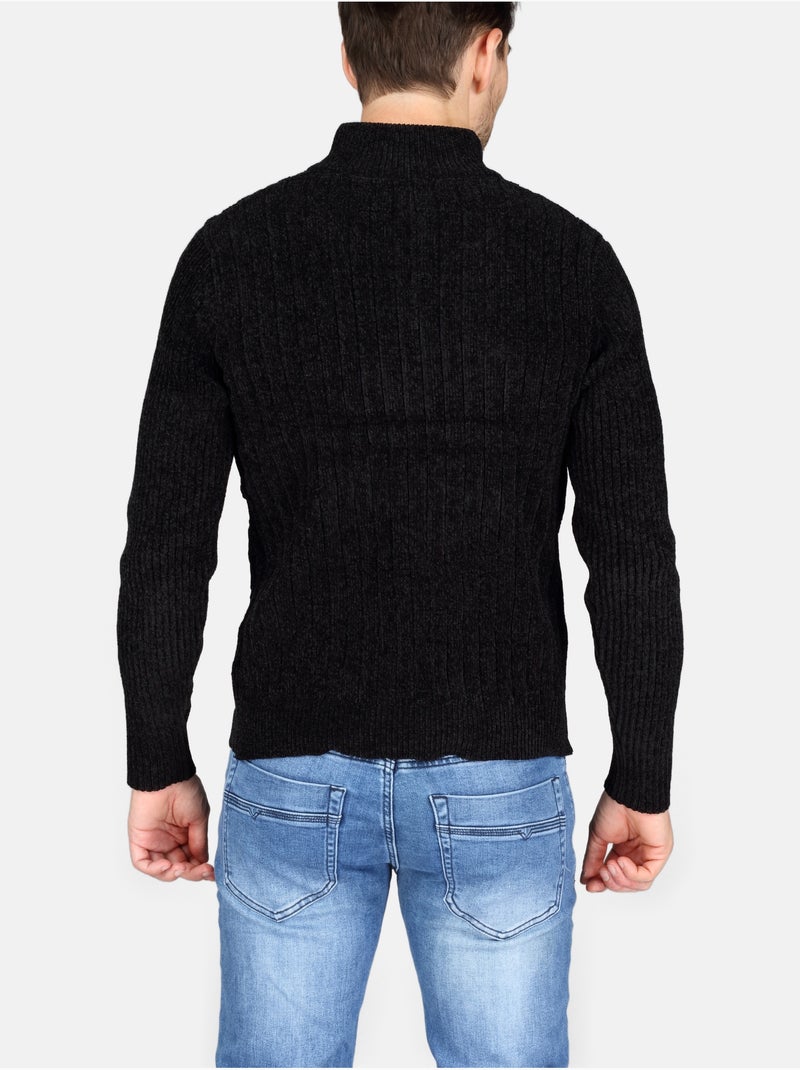 Jersey de vestir con cremallera - Kenzarro Negro - Kiabi
