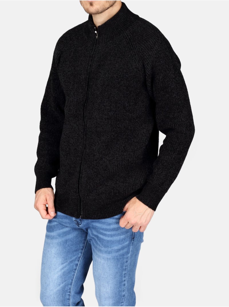 Jersey de vestir con cremallera - Kenzarro Negro - Kiabi