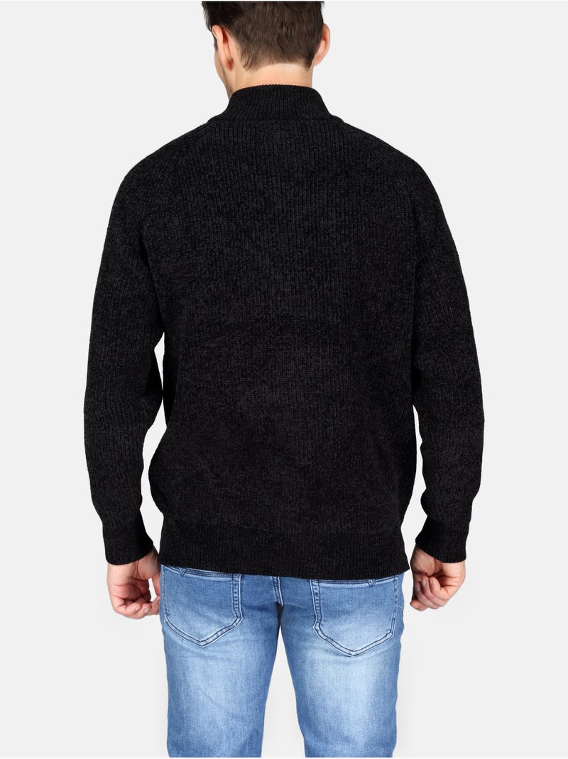 Jersey de vestir con cremallera - Kenzarro Negro - Kiabi