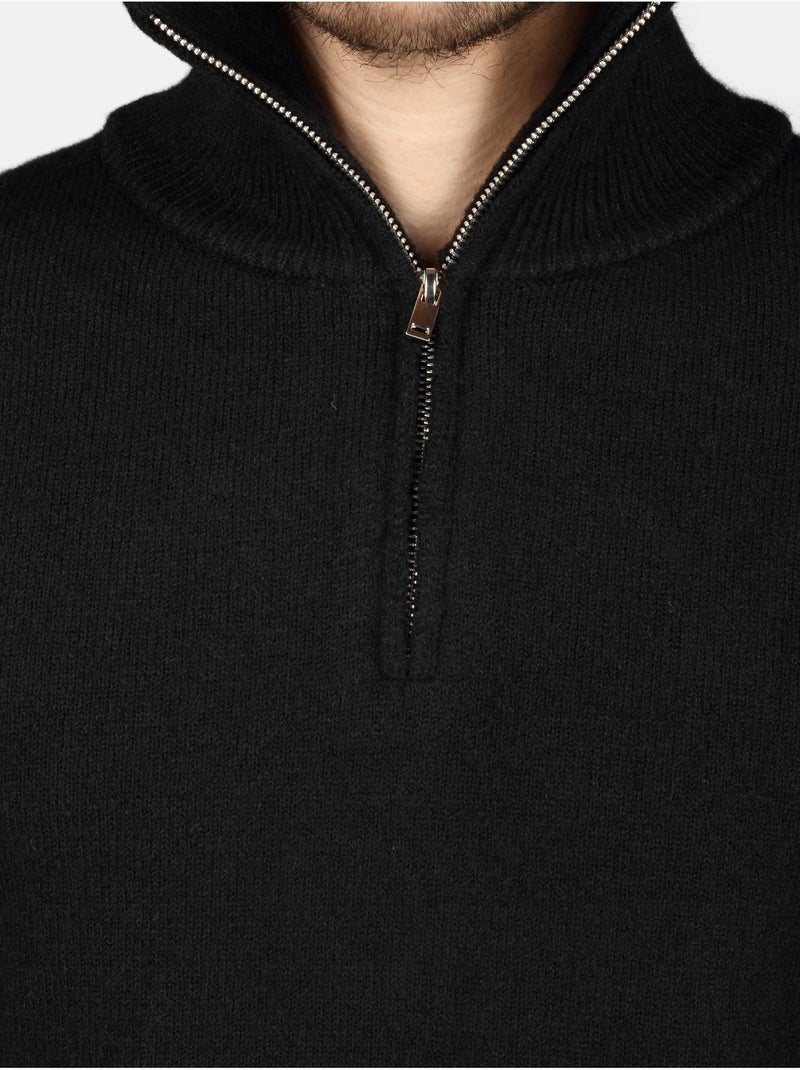 Jersey de vestir con cremallera - Kenzarro Negro - Kiabi