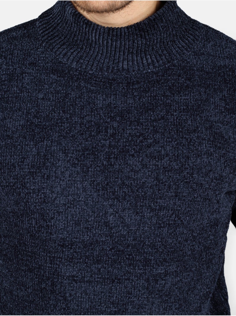 Jersey de vestir con cuello alto - Kenzarro Azul - Kiabi