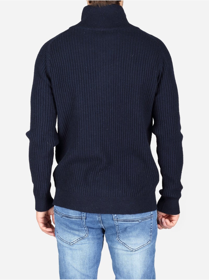 Jersey de vestir con cuello alto - kenzarro Azul oscuro - Kiabi