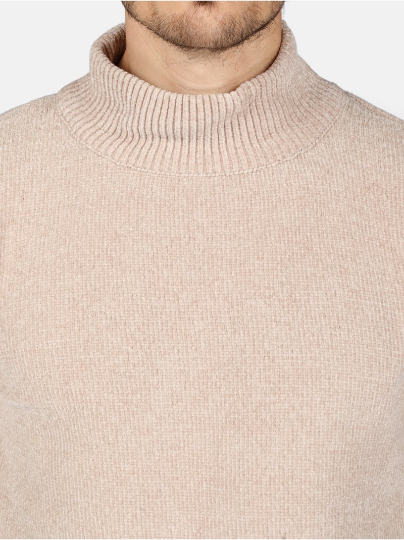 Jersey de vestir con cuello alto - Kenzarro Crema - Kiabi