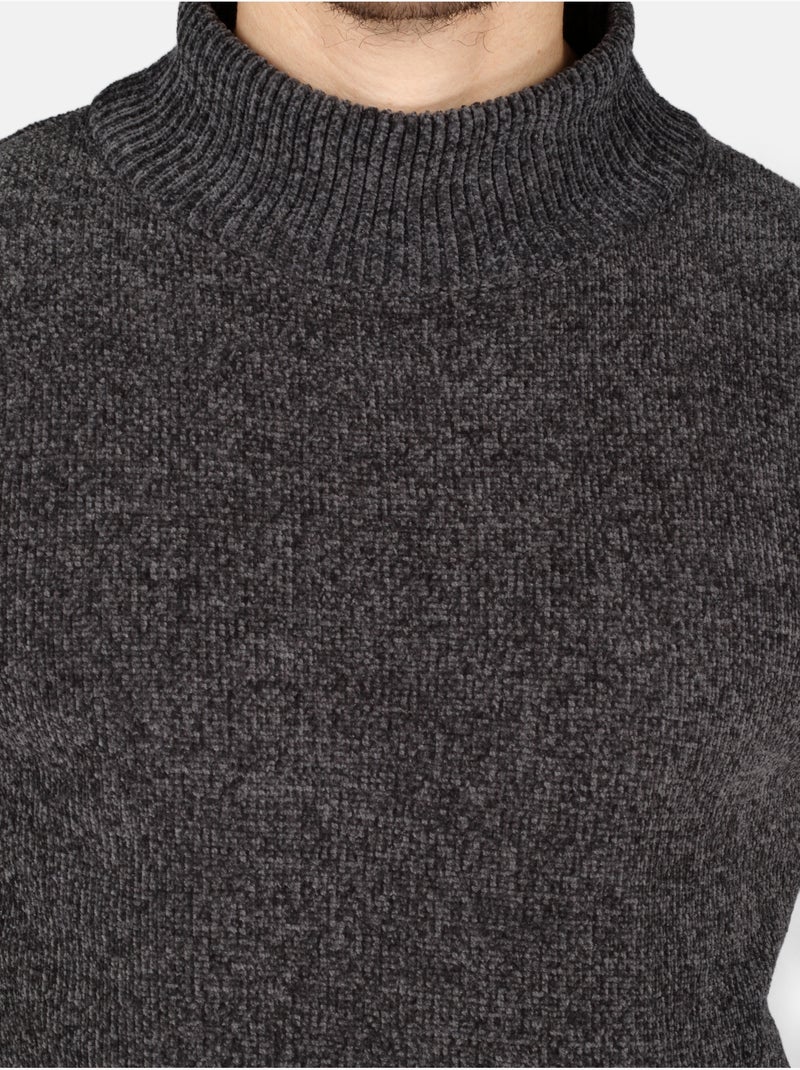 Jersey de vestir con cuello alto - Kenzarro Gris oscuro - Kiabi