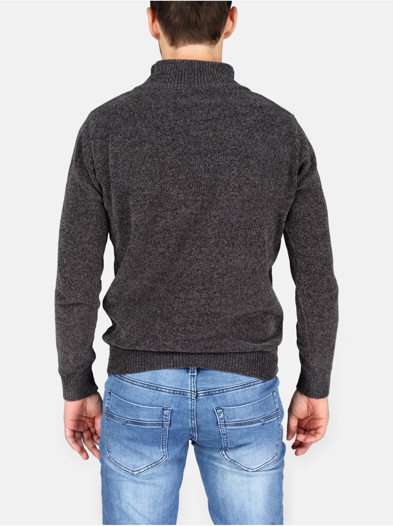 Jersey de vestir con cuello alto - Kenzarro Gris oscuro - Kiabi