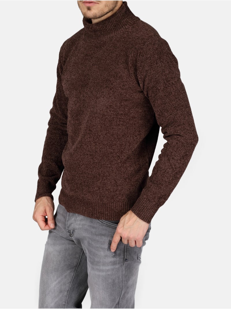 Jersey de vestir con cuello alto - Kenzarro Marrón - Kiabi