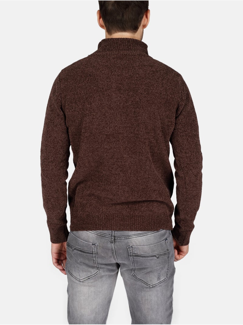 Jersey de vestir con cuello alto - Kenzarro Marrón - Kiabi