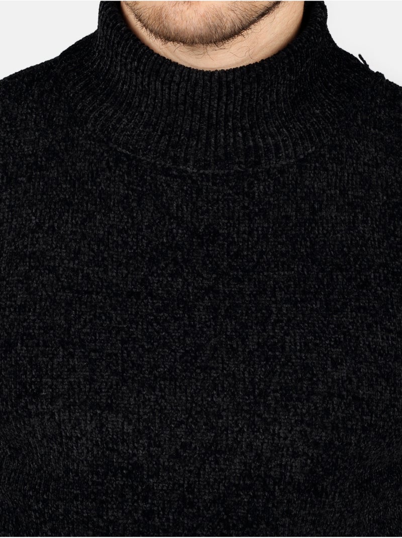 Jersey de vestir con cuello alto - Kenzarro Negro - Kiabi