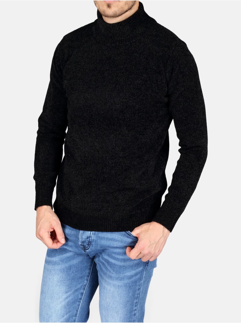 Jersey de vestir con cuello alto - Kenzarro Negro - Kiabi