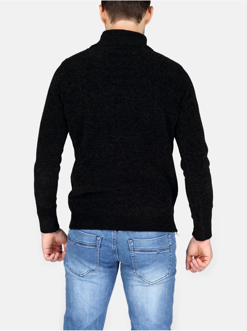 Jersey de vestir con cuello alto - Kenzarro Negro - Kiabi