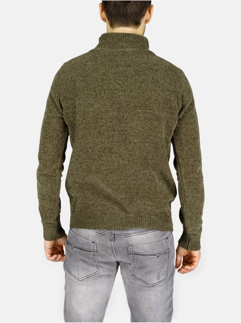 Jersey de vestir con cuello alto - Kenzarro Verde - Kiabi