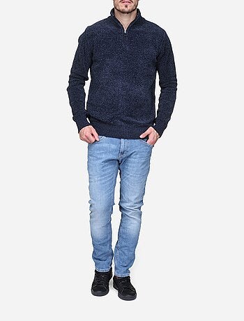 Jersey de vestir con cuello alto y cremallera - Kenzarro