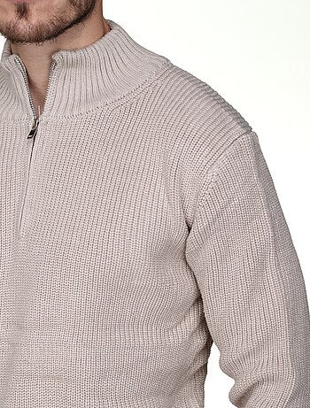 Jersey de vestir con cuello alto y cremallera - Kenzarro