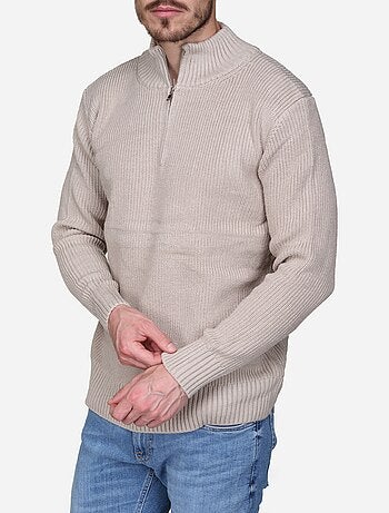 Jersey de vestir con cuello alto y cremallera - Kenzarro