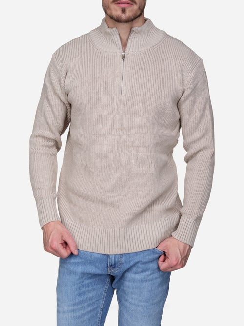 Jersey de vestir con cuello alto y cremallera - Kenzarro - Kiabi Jersey de vestir con cuello alto y cremallera - Kenzarro - Kiabi