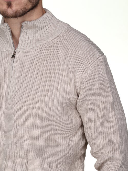 Jersey de vestir con cuello alto y cremallera - Kenzarro - Kiabi Jersey de vestir con cuello alto y cremallera - Kenzarro - Kiabi