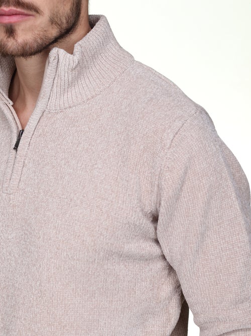 Jersey de vestir con cuello alto y cremallera - Kenzarro - Kiabi