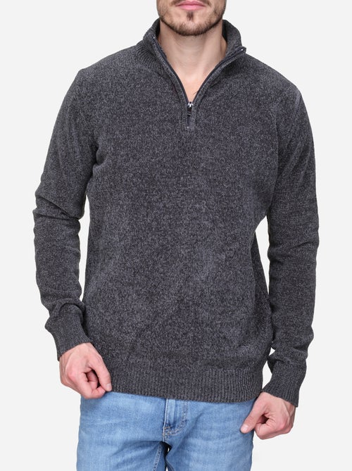 Jersey de vestir con cuello alto y cremallera - Kenzarro - Kiabi Jersey de vestir con cuello alto y cremallera - Kenzarro - Kiabi