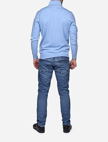 Jersey de vestir con cuello alto y cremallera - Yves Enzo