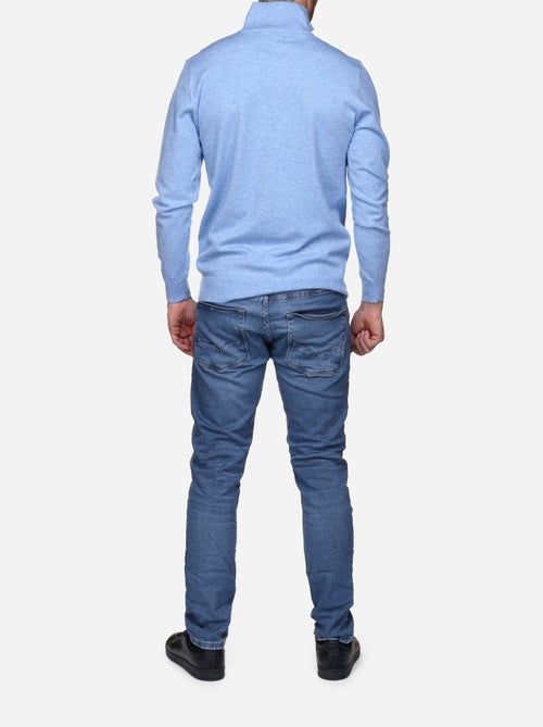 Jersey de vestir con cuello alto y cremallera - Yves Enzo - Kiabi