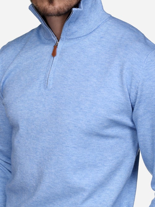 Jersey de vestir con cuello alto y cremallera - Yves Enzo - Kiabi