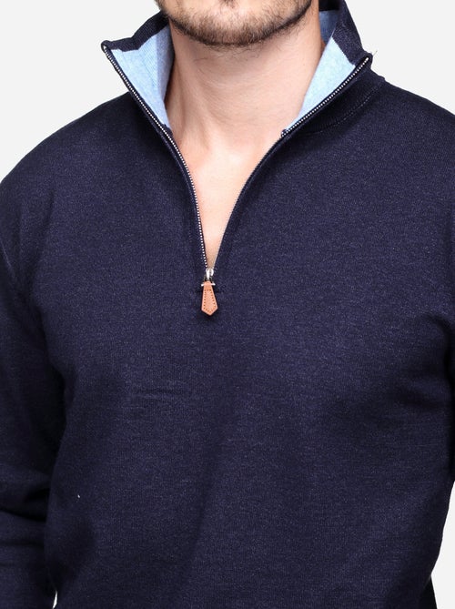 Jersey de vestir con cuello alto y cremallera - Yves Enzo - Kiabi Jersey de vestir con cuello alto y cremallera - Yves Enzo - Kiabi