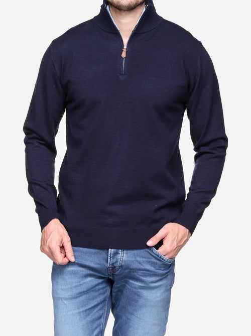 Jersey de vestir con cuello alto y cremallera - Yves Enzo - Kiabi Jersey de vestir con cuello alto y cremallera - Yves Enzo - Kiabi