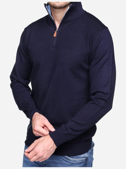 Jersey de vestir con cuello alto y cremallera - Yves Enzo - Kiabi Jersey de vestir con cuello alto y cremallera - Yves Enzo - Kiabi