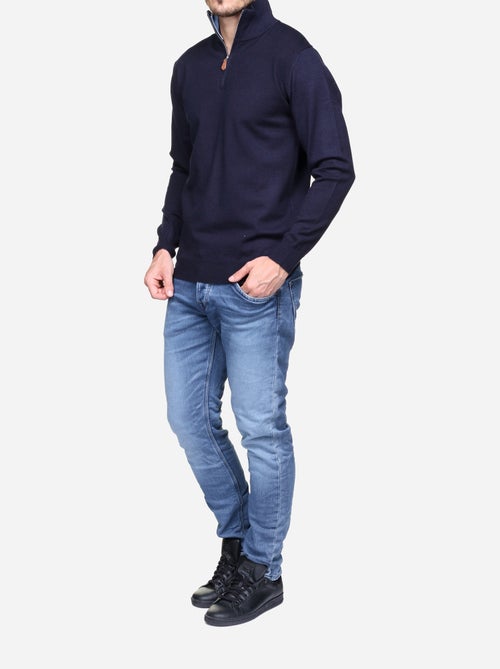 Jersey de vestir con cuello alto y cremallera - Yves Enzo - Kiabi Jersey de vestir con cuello alto y cremallera - Yves Enzo - Kiabi