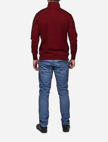 Jersey de vestir con cuello alto y cremallera - Yves Enzo