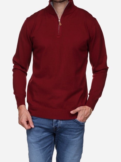 Jersey de vestir con cuello alto y cremallera - Yves Enzo - Kiabi