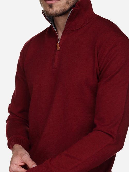 Jersey de vestir con cuello alto y cremallera - Yves Enzo - Kiabi