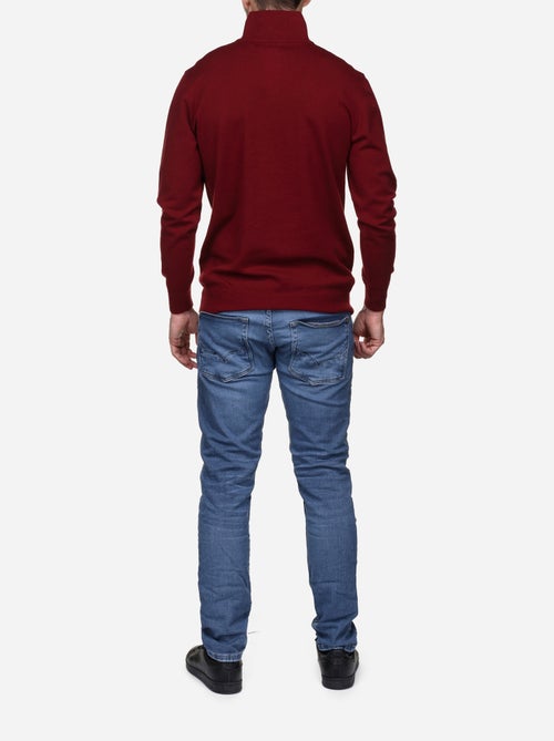 Jersey de vestir con cuello alto y cremallera - Yves Enzo - Kiabi