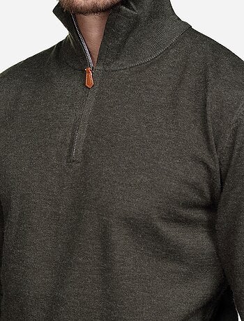 Jersey de vestir con cuello alto y cremallera - Yves Enzo