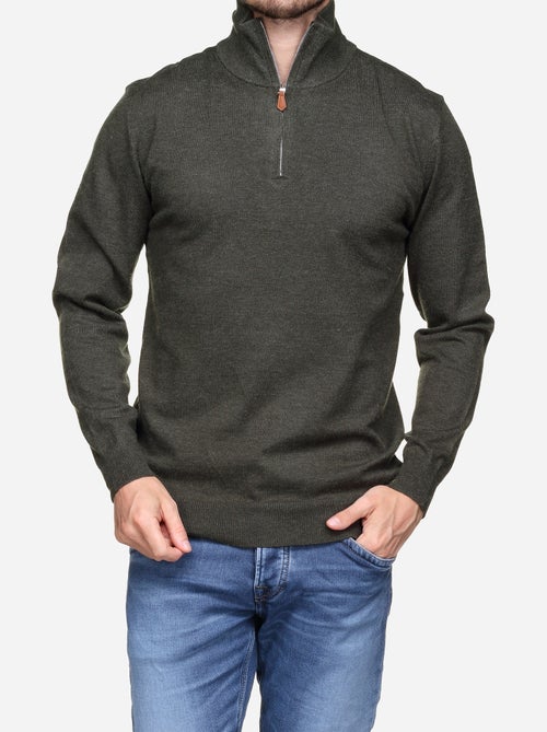 Jersey de vestir con cuello alto y cremallera - Yves Enzo - Kiabi Jersey de vestir con cuello alto y cremallera - Yves Enzo - Kiabi