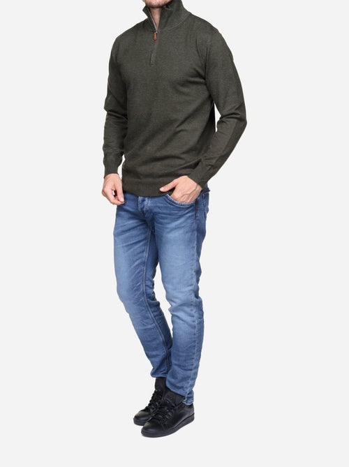 Jersey de vestir con cuello alto y cremallera - Yves Enzo - Kiabi Jersey de vestir con cuello alto y cremallera - Yves Enzo - Kiabi