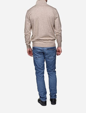 Jersey de vestir con cuello alto y cremallera - Yves Enzo