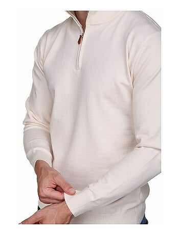 Jersey de vestir con cuello alto y cremallera - Yves Enzo