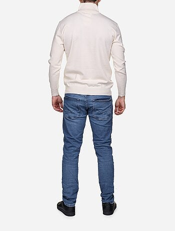 Jersey de vestir con cuello alto y cremallera - Yves Enzo