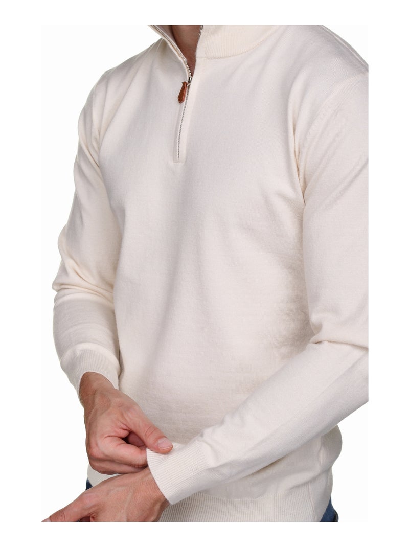 Jersey de vestir con cuello alto y cremallera - Yves Enzo Crudo - Kiabi