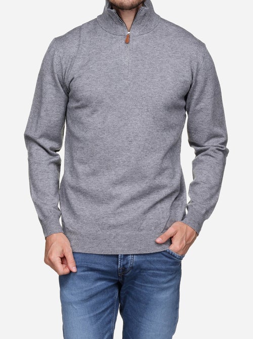 Jersey de vestir con cuello alto y cremallera - Yves Enzo - Kiabi Jersey de vestir con cuello alto y cremallera - Yves Enzo - Kiabi
