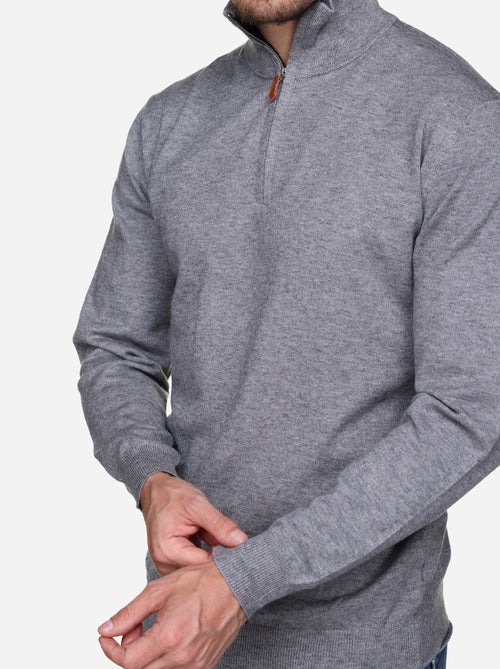 Jersey de vestir con cuello alto y cremallera - Yves Enzo - Kiabi Jersey de vestir con cuello alto y cremallera - Yves Enzo - Kiabi