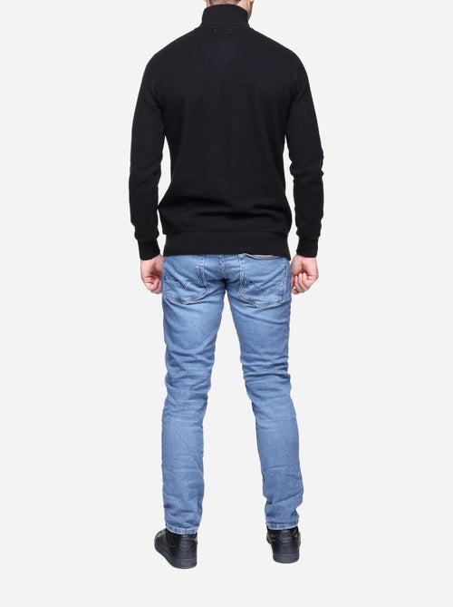 Jersey de vestir con cuello alto y cremallera - Yves Enzo - Kiabi