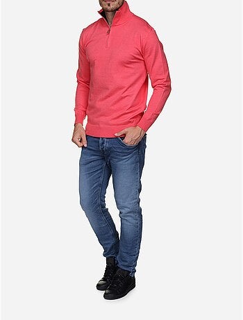 Jersey de vestir con cuello alto y cremallera - Yves Enzo